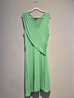 Jessica London Mint Green Maxi Dress with Surplice Neck
